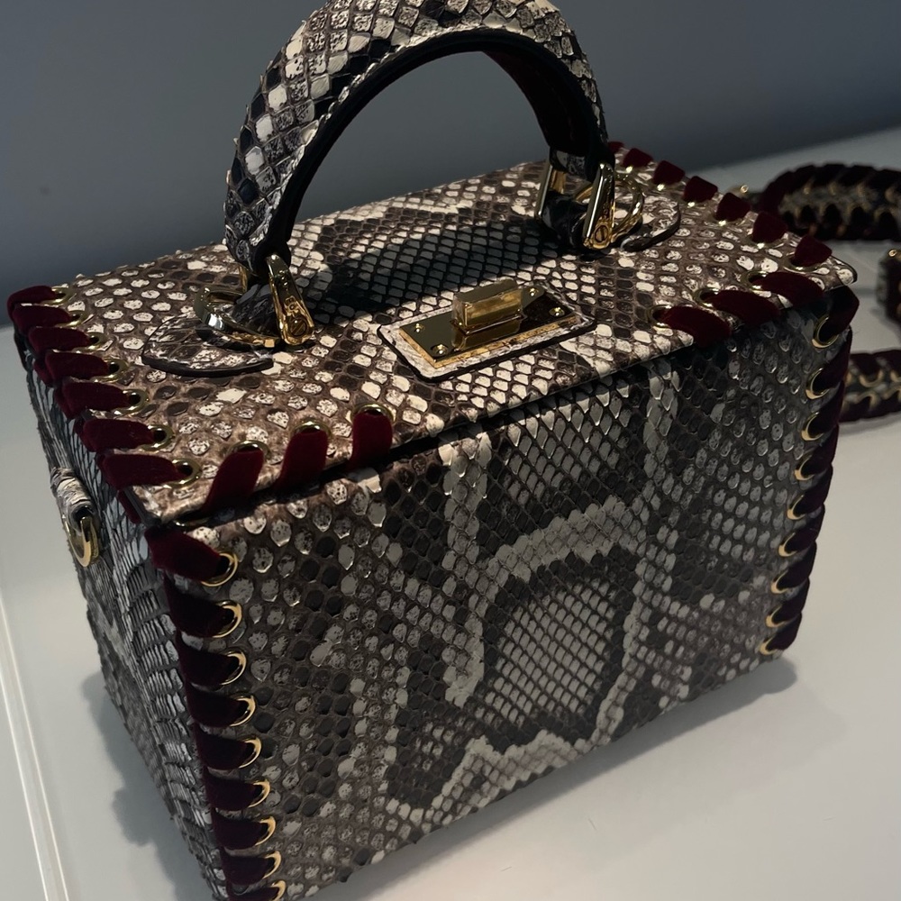 Crossbody bag - exotic leather
